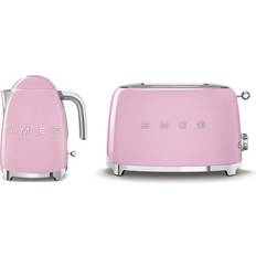 Smeg Pink Kettles Smeg Bundle Set KLF03 Kettle TSF01