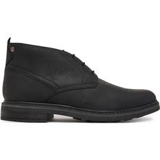 Men Ankle Boots Clarks Newford Mid Leather Ankle Boots - Black