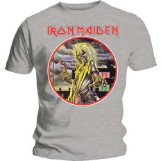 Adult T-shirts Iron Maiden Unisex Adult Killers Circle T-Shirt S Grey