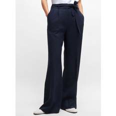 HUGO BOSS Women Trousers HUGO BOSS Tepiala Wide-Leg Trousers - Blue