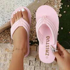 Women Flip-Flops Temu Comfortable Casual Flip-flops Stylish Thong Sandals - Beach Footwear