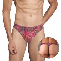 Thong Brief Tiny Cotton Paisley -