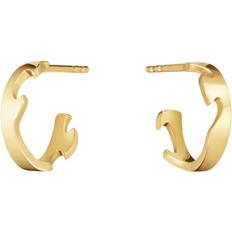 Gul - Guld Øreringe Georg Jensen Fusion Små Øreringe 18 kt Guld
