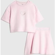 River Island Girls Pink Premium Skirt Set