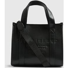 Womens Black Embroidered Tote Bag