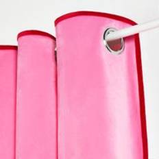 OHS Piped Edge Velvet Eyelet Curtains 90 x 90 in