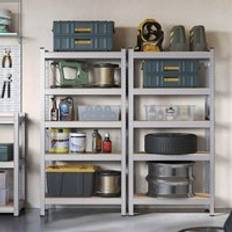 Songmics Set of 2 Garage Units with 5 Adjustable Shelves Shelving System