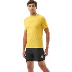 Gul - Polyamid T-shirts Compressport Trail Racing S S T-Shirt Løbeshirt - Beige