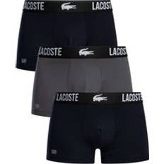 Lacoste Undertøj Lacoste Men's 3 Pack Cotton Stretch Trunks - Blue/Grey