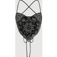 Florals Tank Tops Shein Women Spaghetti Strap Floral Print Mesh Backless Camisole Top