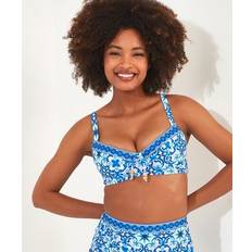 Polyester - Women Bikini Tops Joe Browns Women's Bikini Top Only Grecian Tile Border Print Cupped