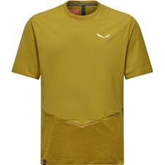 Herr - Vindtät T-shirts Salewa Pedroc Dry Wind T-Shirt Funktionströja Herr - Gul/Olivgrön