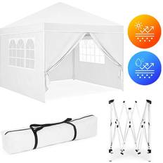 Trädgårdspaviljongtält 3x3 m Pop-Up 4 Sidoväggar