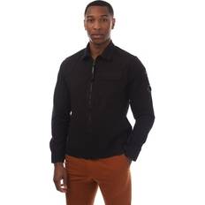 CP COMPANY Outerwear CP COMPANY Organic Gabardine Full-Zip Overshirt - Black