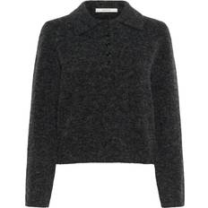 Dame Sweatere Gestuz Pullover 'GZalpha' antracit