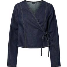 Pieces Bluse 'FENNA' navy