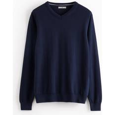 V Neck Jumper - Navy