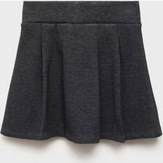 Solid Colours Skirts Mango Short Cotton Skirt Kids - Dark Heather Grey