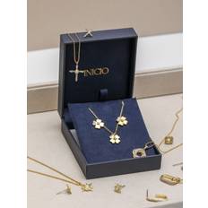 Women Jewellery Sets Inicio 14K Gold Plated Cubic Zirconia Clover Set - Gold Plated