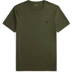 Polo Ralph Lauren Grøn T-shirts Polo Ralph Lauren Custom Slim Fit Jersey Crewneck T-Shirt - Navy/Oliven