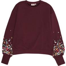 Lilla - Piger Sweatshirts Kids Only Kogbrooke Kogbrooke Sweatshirt - Gul/Grøn/Brombær/Lyserød