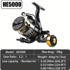 Temu Spinning Fishing Reel With 5