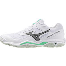Mizuno Hvid Håndboldsko Mizuno Wave Phantom 3 Unisex - White/Black/Frozen Emerald