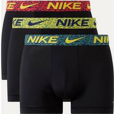 Green Men's Underwear Nike 3-Pack Micro Abstract Print Boxers - Black