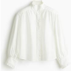 H&M Frill Trimmed Blouse - White