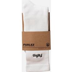 Embroidered Logo Socks - White