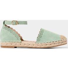 Espadrilles Joe Browns Laser-cut Flower Espadrille Flat Shoes - Mint Green
