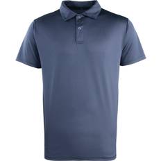 Natural - Unisex Polo Shirts Premier Coolchecker Studded Polo Tee Collared T-shirt