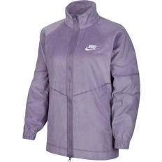 Nike Purple Outerwear Nike Printed Stand Collar Windbreaker Jacket - Purple