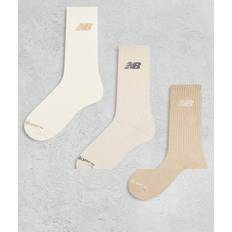 Beige - Sportswear Garment Underwear New Balance Unisex Everyday Crew Socks Neutrals - Brown/Beige Cotton