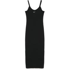 Nike Midi Dresses Nike Chill Knit Midi Dress Polyester Elastane Lyocell - Black