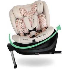 Mbcs400 Spin R129 Car Seat With Support Leg Pink Leopard