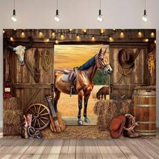 Shein Western Cowboy Background Banner