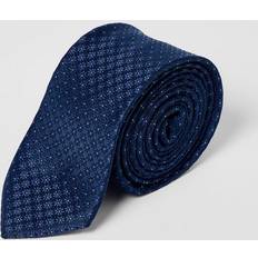 Burton Slipsar Burton Mens Navy Foulard Tie Tie - Navy