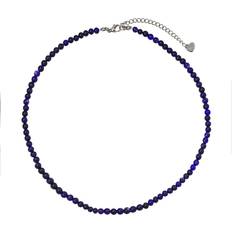 Lapis Necklaces Vehhe Bead Necklace Lapis Lazuli Natural Stone - Color Fast