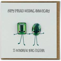 Anniversary Card Emerald 55 Years