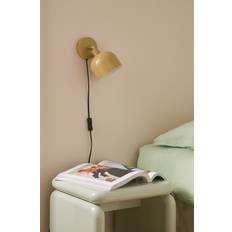 Vägglampa Glossy Gul
