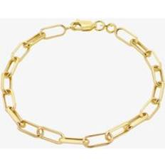 Gold Bracelets Gold Classic 9ct Yellow Paperlink Chain Bracelet