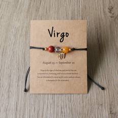 Zodiac Signs Bracelets Vehhe Zodiac Crystal Bracelet Handmade Beaded Natural Stone - Featuring The Eight Major