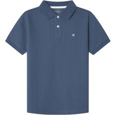 Ensfarvet Polotrøjer Hackett London Polo Small Logo Børnetøj Drenge - Navy