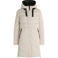 Amber & June Trendy Vinterjakke Med Falsk Dun Beige