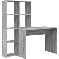 Furniture vidaXL Grey Sonoma With Shelf Writing Desk