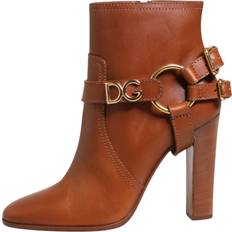 Dolce & Gabbana Ankelboots Dolce & Gabbana DG-Logotyp Ankelstövlar Dam Brun