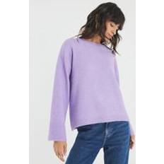 River Island Womens Purple Knitted Crew Neck Jumper