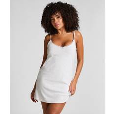 Hunkemöller Kjoler Hunkemöller Pointelle Slipdress Natkjoler - Lysegrå