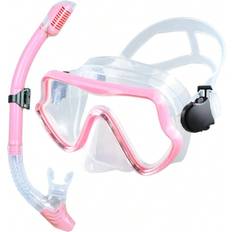Silicone Snorkel Sets PlayMc Pink Scuba Diving Mask Snorkel Set
